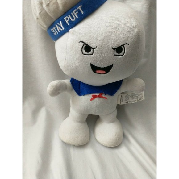 Classic Ghostbusters 9" Stay Puft Happy Marshmallow Man Talking Plush Toy - Picture 4 of 4